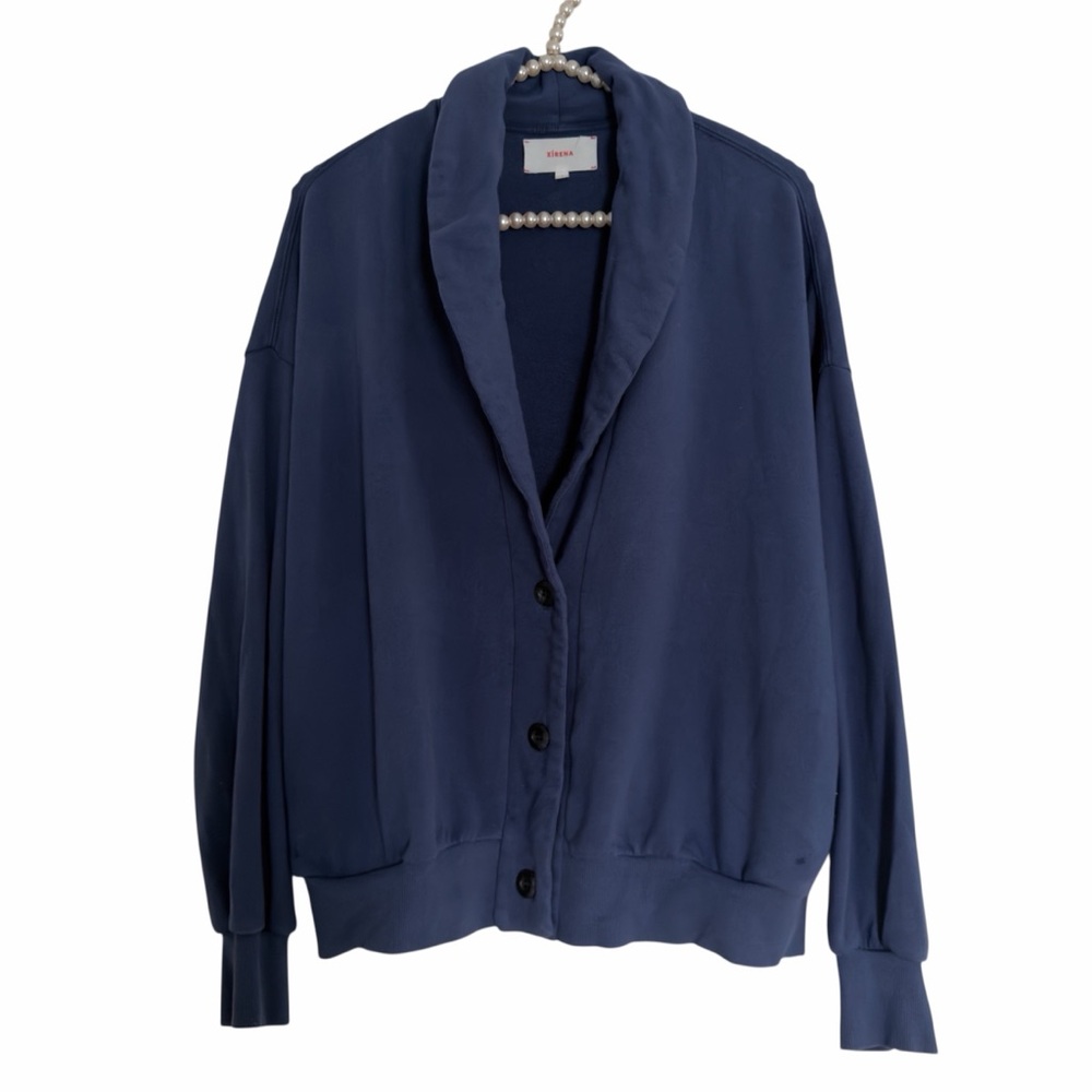 XiRENA Blue Cardigan Sweater